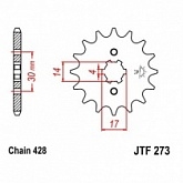 Звезда передняя JT JTF273.15