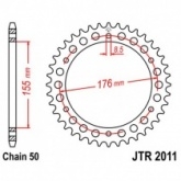Звезда задняя JT JTR2011.44