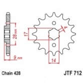 Звезда передняя JT JTF712.13