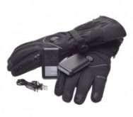 Мотоперчатки зимние Rockbros LSL016 Black с подогревом + 2 power bank