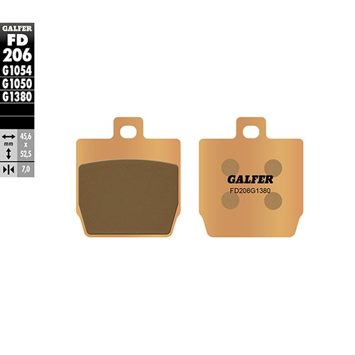Колодки тормозные Galfer FD206G1380