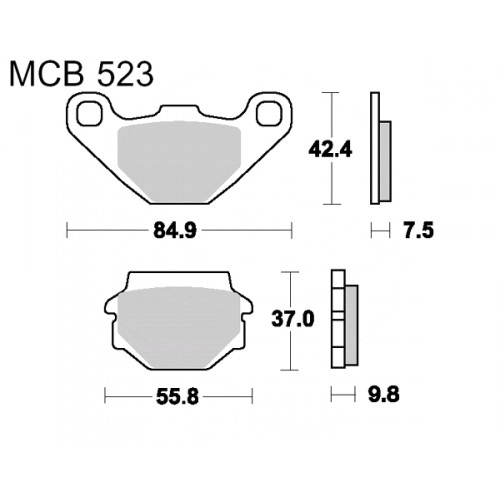 Колодки тормозные TRW Lucas MCB523SI