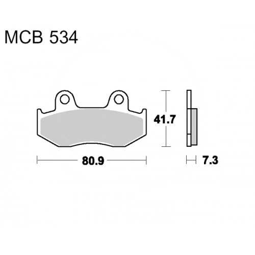 Колодки тормозные TRW Lucas MCB534