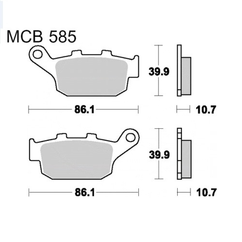 Колодки тормозные TRW Lucas MCB585SRM