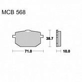 Колодки тормозные TRW Lucas MCB568 