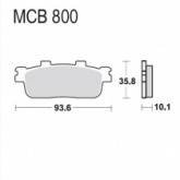 Колодки тормозные TRW Lucas MCB800SRM